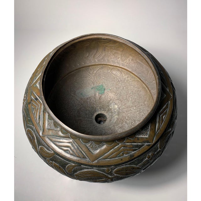 Early 20th Century A. Bastet Lyon Art Nouveau Planter Urn or Lamp Base For Sale - Image 5 of 8