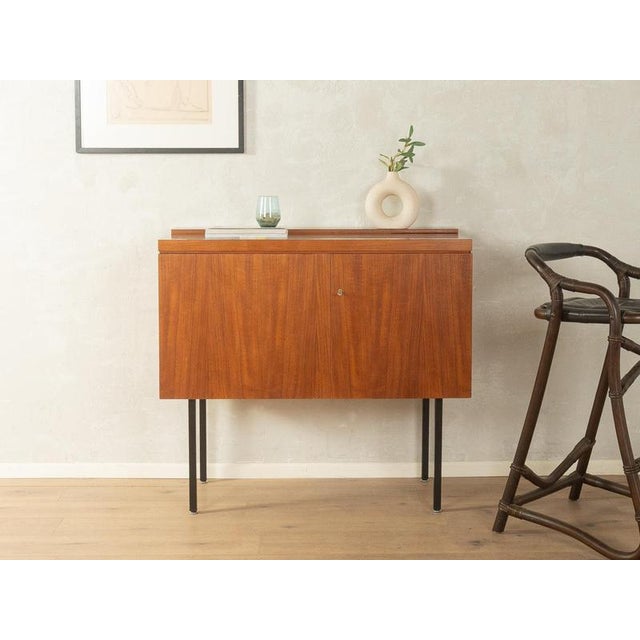 Vintage Walnut Home Bar, Germany For Sale - Image 5 of 17