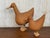 Midcentury Pair of Wicker Woven Ducks with Wood Details For Sale - Image 11 of 18