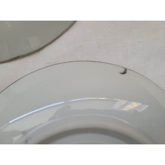 Ceramic 1940s Pearlescent Small Dessert or Bread Plates From Germany - Set of 4 For Sale - Image 7 of 12