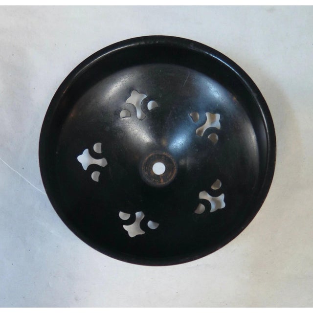 Vintage Authentic Patinated Handel Lamp Co. Heat Cap For Sale - Image 4 of 4