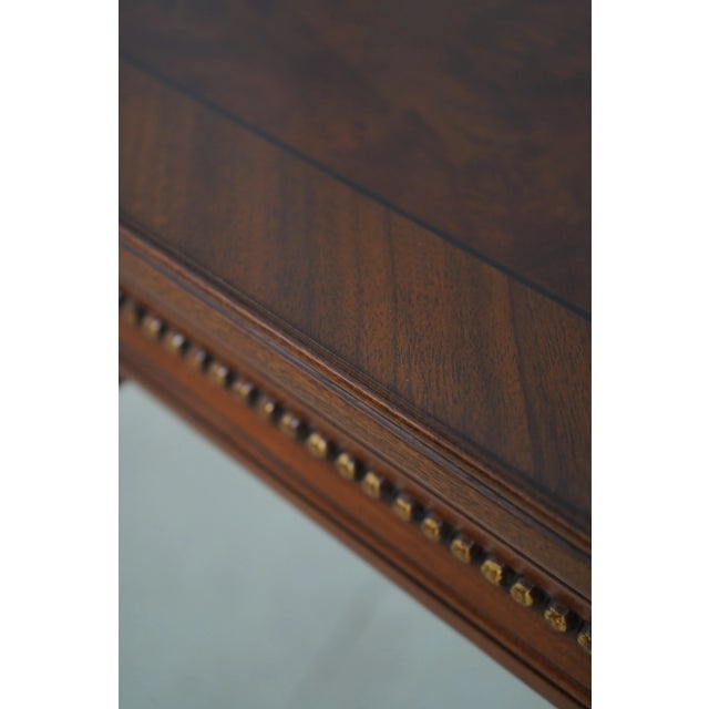 Brown Karges French Louis XVI Style Walnut Lamp Table For Sale - Image 8 of 12