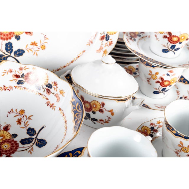 Mid-Century Modern Vintage Mid-Century Modern Premiere "Canton Fair" Porcelain Dinner Service for 8 - 44 Pieces For Sale - Image 3 of 9