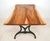 2020s Handcrafted 5.7 Ft. Live Edge Walnut River Iron Brooklyn Legs Dining Table For Sale - Image 5 of 9