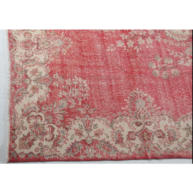 Vintage Turkish Rug – Hand-Knotted Anatolian Masterpiece -6' 9'' X 10' 6'' For Sale In Tampa - Image 6 of 12