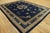 1890s Blue Ground Scattered Floral Sprays Antique Chinese Peking Knotted Rug For Sale - Image 4 of 11