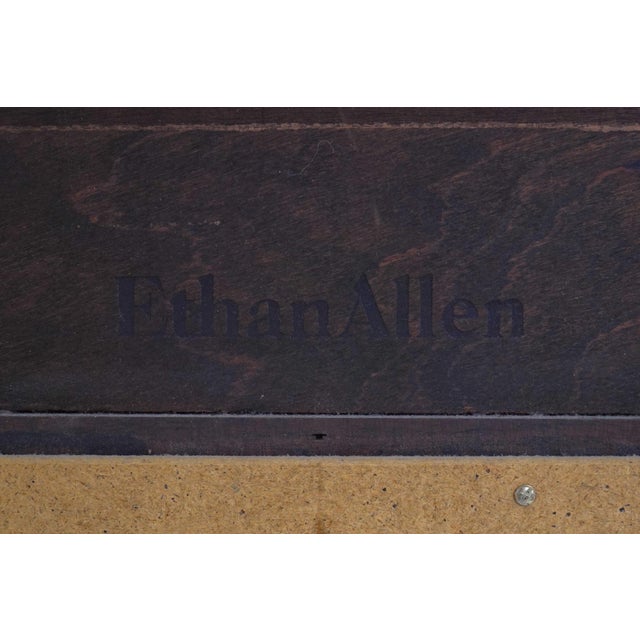 Ethan Allen Georgian Court Chippendale Cherry Mirror For Sale - Image 10 of 11