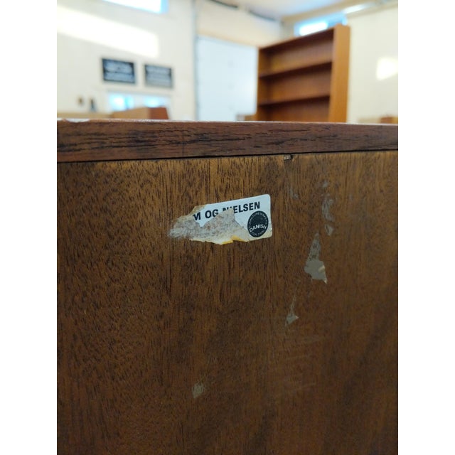 Brown Vintage Danish Modern Teak Credenza by Bordum & Nielsen For Sale - Image 8 of 10