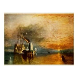 1956 After J. M. W. Turner "The Fighting Temeraire", Vintage Full-Color Print