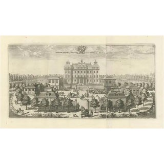 The Eastern View of Siqvo Palace in Swiddes, 1696, Paper For Sale