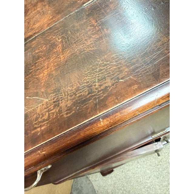 Wood Mid Century Drop Front Cocktail Cabinet Dry Bar For Sale - Image 7 of 14
