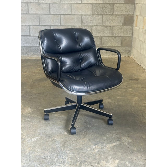 1980s 1980s Charles Pollock for Knoll Office Desk Chair For Sale - Image 5 of 10
