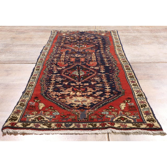 Vintage Persian Bijar Rug Runner, 02'07 X 07'06 For Sale - Image 9 of 10
