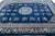Chinese Antique Chinese Wool Rug – Blue Field, Floral Medallion, Early 20th Century For Sale - Image 3 of 11