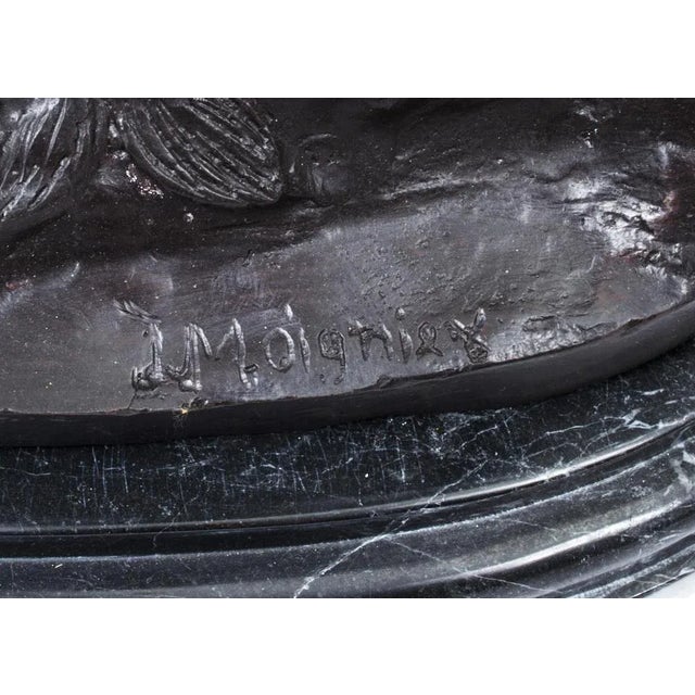 Large Bronze Stag Statuettes after Moigniez, 20th Century, Set of 2 For Sale - Image 15 of 18