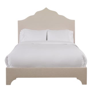 Clementine California King Bedframe, Gelam Linen For Sale