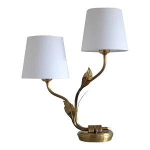 1950s Brass Table Lamp by Edvard Hagman