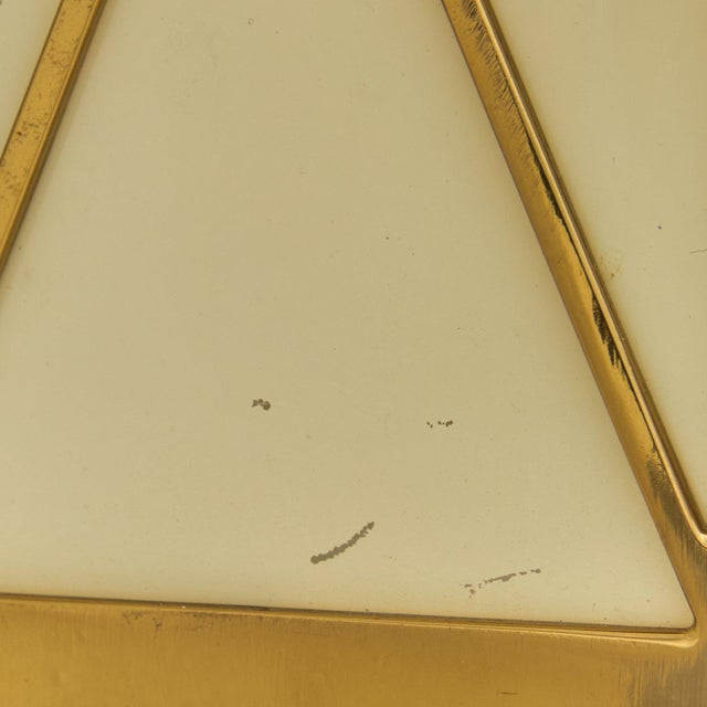 1950s Pair of French Brass Starburst Motif Sconces, 1950s For Sale - Image 5 of 11
