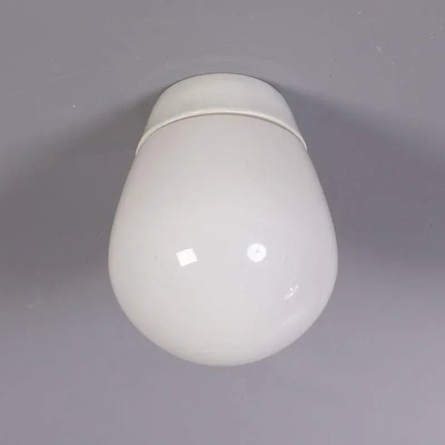 Glass Mid-Century Modern 6001 LJS Ceiling Lamp by Wilhelm Wagenfeld for Lindner Bamberg, 1950s For Sale - Image 7 of 7