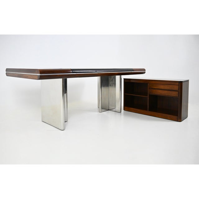 Metal Italian Desk by Hans Von Klier for Skipper, 1970s For Sale - Image 7 of 16