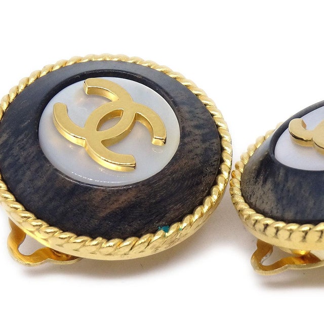 chanel rope earrings