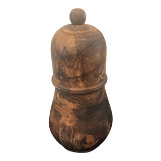 Vintage Burl Wood Vessel For Sale