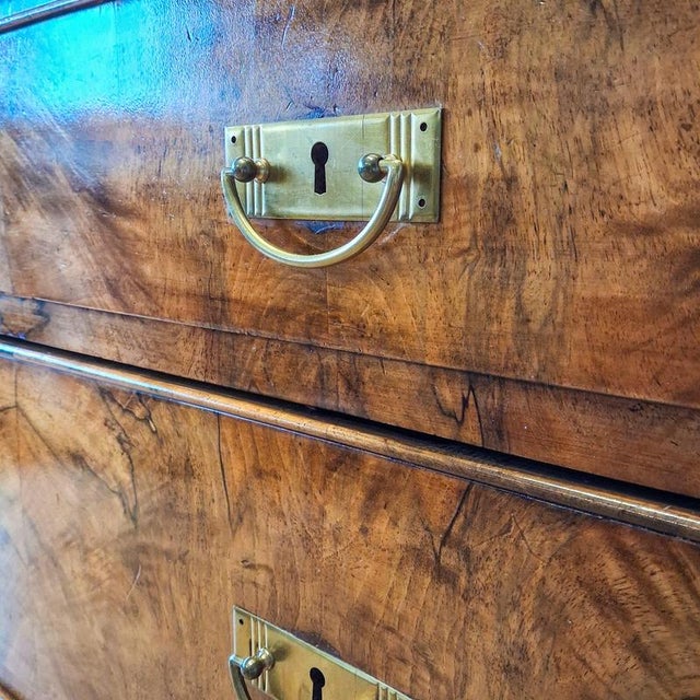 Brown Vintage Biedermeier Chest of Drawers in Walnut, 1830s For Sale - Image 8 of 18