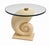 Vintage Coastal Oversized Sculpted Nautilus Shell Accent Table For Sale - Image 9 of 9