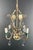 Metal 1940 Mid Century Modern Metal with Crystals Chandelier For Sale - Image 7 of 12