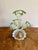 Glass Antique Vaseline and Green Glass Epergne, 1880 For Sale - Image 7 of 9