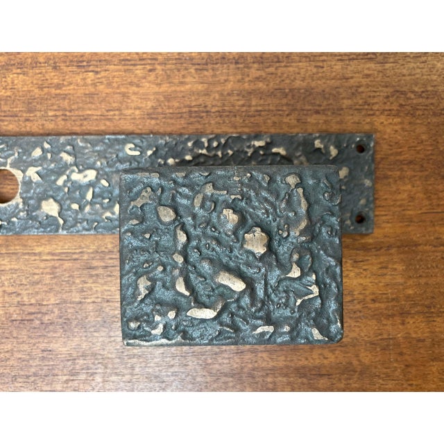 Mid-Century Modern Brutalist Copper Door Handle from KS, Germany, 1960s For Sale - Image 13 of 18