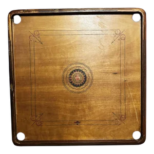 Antique Wooden Carrom Board, Winscent, 1950s India