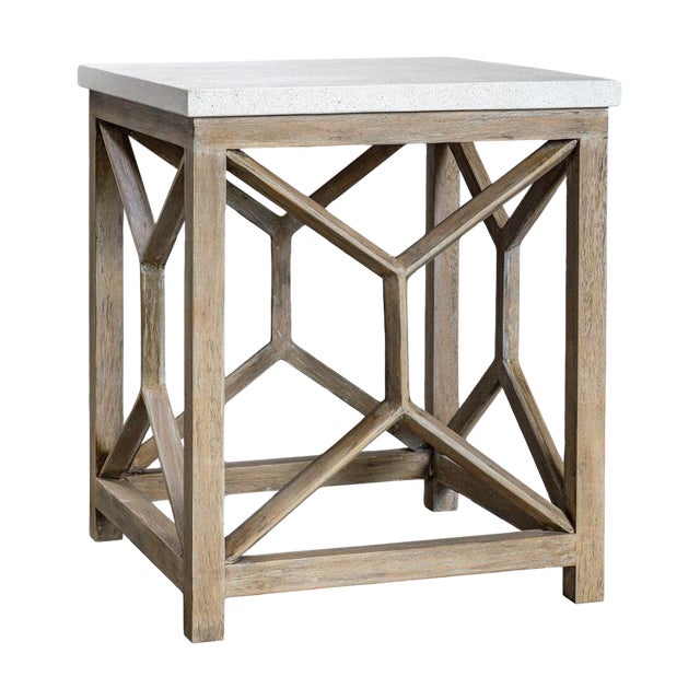Limestone Top End Table Chairish