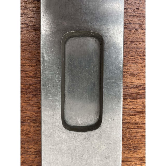 Metal Minimalist Sliding Door Mounting Handles, Germany, 1920s, Set of 2 For Sale - Image 7 of 12