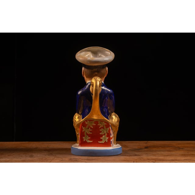 Early 20th Century Staffordshire Pottery Toby Jug - King George V For Sale - Image 4 of 8