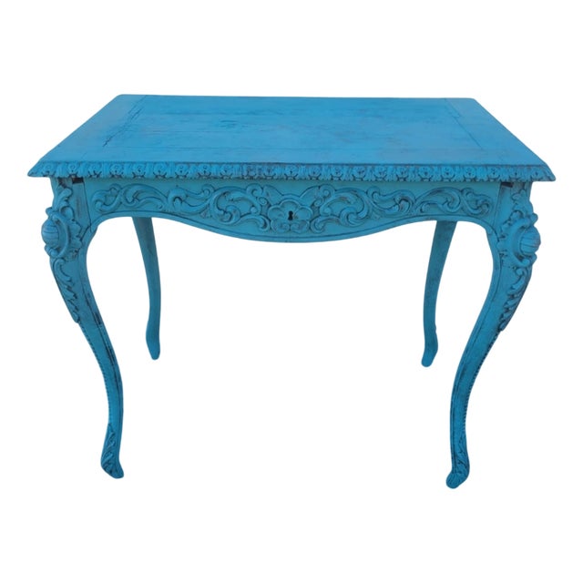 Napoleon III Style Desk with Drawer For Sale