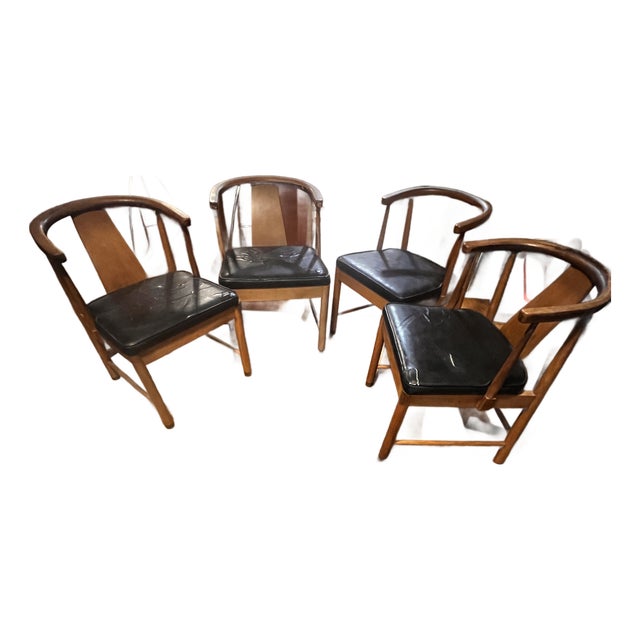 1960s 4 Mid Century Modern Dining Chairs From American Furniture Company Inc. For Sale