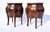 Italian Burl Wood Bombe Nightstands, Breccia Marble Tops, 19th Century For Sale In Philadelphia - Image 6 of 9