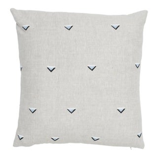 Schumacher X Caroline Z Hurley Overlapping Triangles 22" Pillow in Black & White For Sale