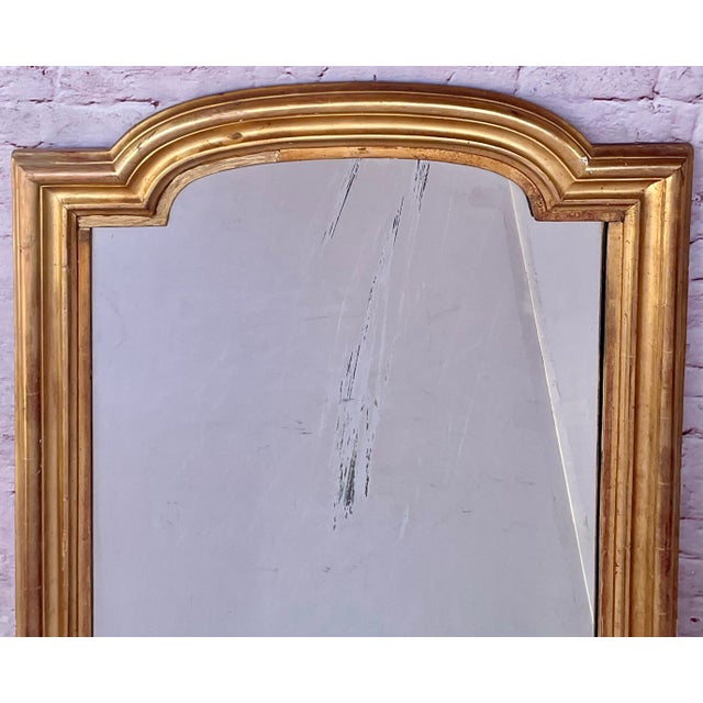 Large Louis Philippe Gilt Mirror 19th Century 53" X 31" For Sale - Image 4 of 7
