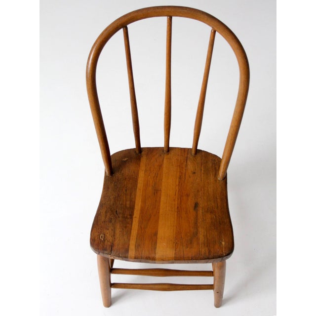 Vintage Windsor Style Spindle Back Chair For Sale - Image 11 of 13