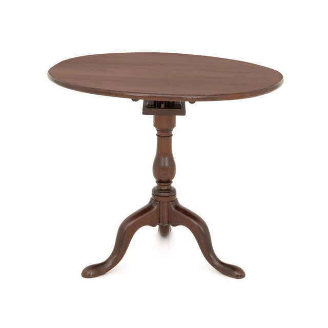 American American Mahogany Tripod Table, 19th Century For Sale - Image 3 of 7