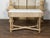 Brown 19th Century, Bleached Walnut Console Table with White Marble Top, Faceted Legs For Sale - Image 8 of 12