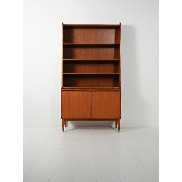 Bodafors Vintage Bookcase with Pull-Out Desk from Bodafors, 1950s For Sale - Image 4 of 13