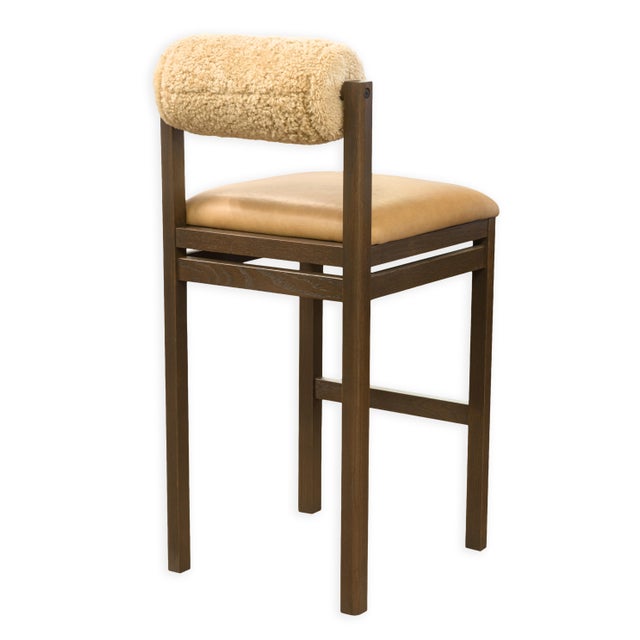 A set of 4 Thayer barstools by Maiden Home. This is a stunning set contemporary bar-height stools. Each stool is...
