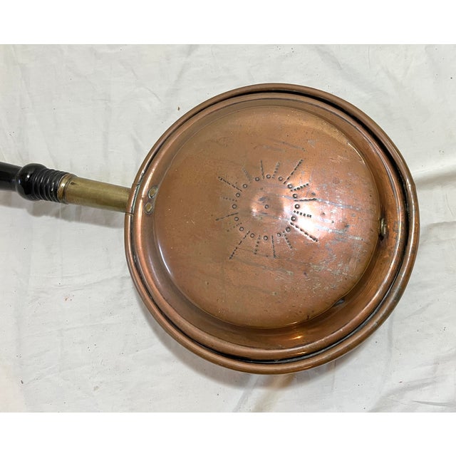American Copper & Brass 1800's Antique Bed Warmer For Sale - Image 3 of 7