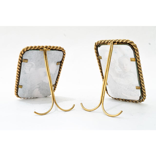 Art Deco Small Glass Picture Frames, 1920s, Set of 2 | Chairish