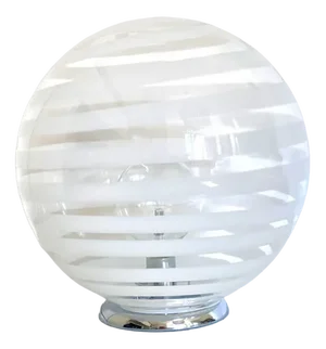 Murano White Murano Glass Table Lamp by Simoeng