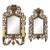 Pair of Antique Victorian Bacchus Mirrors — Ornate Brass Wall & Dresser Set — B&h / p.e. Guerin Style For Sale