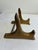 Mid-Century Modern Vintage Gold Painted Wood Plate Stand / Easel For Sale - Image 3 of 8
